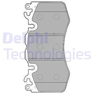 Delphi Bremsbelagsatz, Scheibenbremse [Hersteller-Nr. LP2187] für Land Rover von Delphi