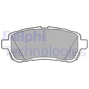 Delphi Bremsbelagsatz, Scheibenbremse [Hersteller-Nr. LP2306] für Daihatsu, Ford, Mazda, Suzuki von Delphi