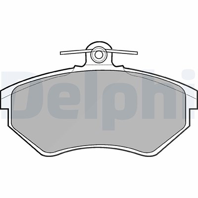 Delphi Bremsbelagsatz, Scheibenbremse [Hersteller-Nr. LP770] für Audi, Seat, VW von Delphi