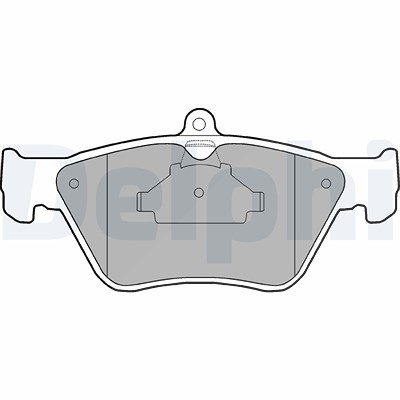 Delphi Bremsbelagsatz, Scheibenbremse [Hersteller-Nr. LP873] für Opel, Saab von Delphi