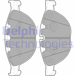 Bremsbelagsatz, Scheibenbremse Vorderachse Delphi LP2041 von Delphi