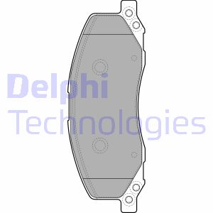Bremsbelagsatz, Scheibenbremse Vorderachse Delphi LP2082 von Delphi