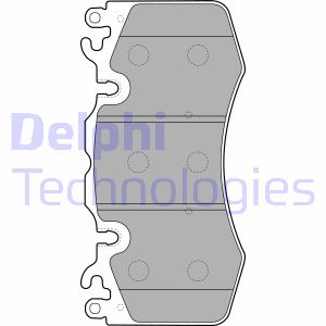 Bremsbelagsatz, Scheibenbremse Vorderachse Delphi LP2187 von Delphi