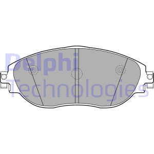 Bremsbelagsatz, Scheibenbremse Vorderachse Delphi LP2250 Bremsbelagsatz, Scheibenbremse Vorderachse Delphi LP2250 von Delphi
