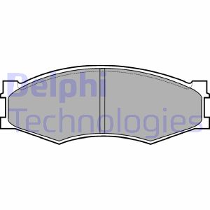 Bremsbelagsatz, Scheibenbremse Vorderachse Delphi LP358 Bremsbelagsatz, Scheibenbremse Vorderachse Delphi LP358 von Delphi