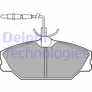 Bremsbelagsatz, Scheibenbremse Vorderachse Delphi LP788 Bremsbelagsatz, Scheibenbremse Vorderachse Delphi LP788 von Delphi