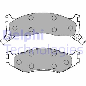 Bremsbelagsatz, Scheibenbremse Vorderachse Delphi LP892 Bremsbelagsatz, Scheibenbremse Vorderachse Delphi LP892 von Delphi