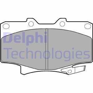 Bremsbelagsatz, Scheibenbremse Vorderachse Delphi LP962 von Delphi