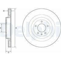 Bremsscheibe DELPHI BG9126C hinten, belüftet, hochkarbonisiert, 1 Stück Bremsscheibe DELPHI BG9126C hinten, belüftet, hochkarbonisiert, 1 Stück von Delphi