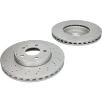 Bremsscheibe DELPHI BG4657C vorne, belüftet, perforiert, hochkarbonisiert, 2 Stück Bremsscheibe DELPHI BG4657C vorne, belüftet, perforiert, hochkarbonisiert, 2 Stück von Delphi