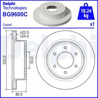 Bremsscheibe DELPHI BG9600C Bremsscheibe DELPHI BG9600C von Delphi