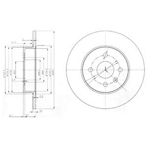 Bremsscheibe - Delphi BG3885C Bremsscheibe - Delphi BG3885C von Delphi