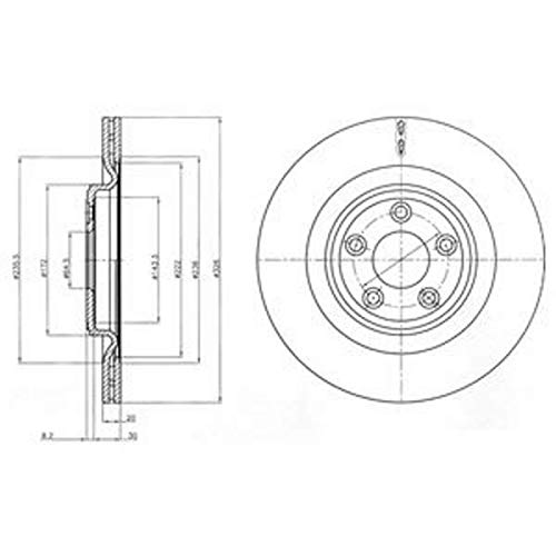 Bremsscheibe - Delphi BG4202C Bremsscheibe - Delphi BG4202C von Delphi