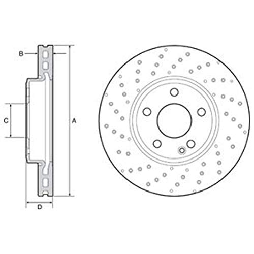 Bremsscheibe - Delphi BG4657C Bremsscheibe - Delphi BG4657C von Delphi