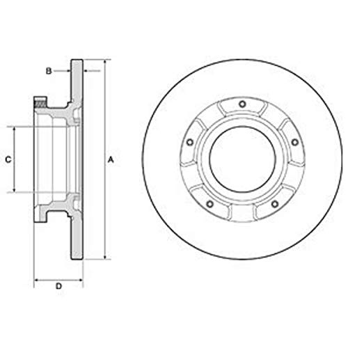 Bremsscheibe - Delphi BG4673 Bremsscheibe - Delphi BG4673 von Delphi