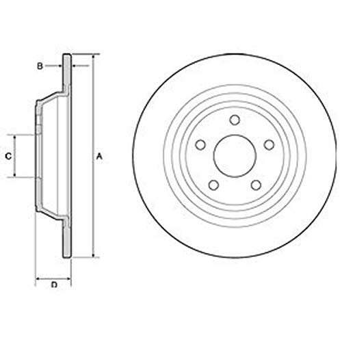 Bremsscheibe - Delphi BG4703C Bremsscheibe - Delphi BG4703C von Delphi