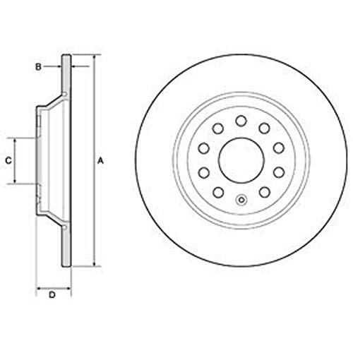 Bremsscheibe - Delphi BG4751C Bremsscheibe - Delphi BG4751C von Delphi