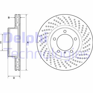Bremsscheibe Delphi BG4781C Bremsscheibe Delphi BG4781C von Delphi