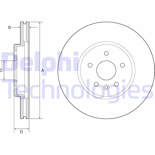 Bremsscheibe - Delphi BG4783C Bremsscheibe - Delphi BG4783C von Delphi