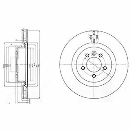 Bremsscheibe - Delphi BG9007C Bremsscheibe - Delphi BG9007C von Delphi