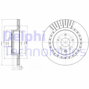 Bremsscheibe Hinterachse Delphi BG4230C Bremsscheibe Hinterachse Delphi BG4230C von Delphi