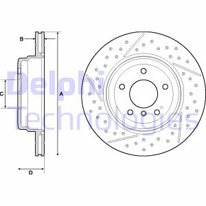 Bremsscheibe Hinterachse Delphi BG4714C Bremsscheibe Hinterachse Delphi BG4714C von Delphi