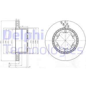 Bremsscheibe Hinterachse Delphi BG9015 Bremsscheibe Hinterachse Delphi BG9015 von Delphi