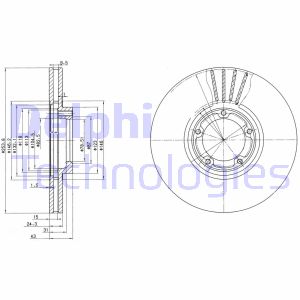 Bremsscheibe Vorderachse Delphi BG3365 Bremsscheibe Vorderachse Delphi BG3365 von Delphi