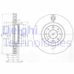 Bremsscheibe Vorderachse Delphi BG3699 Bremsscheibe Vorderachse Delphi BG3699 von Delphi