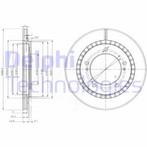 Bremsscheibe Vorderachse Delphi BG3820 Bremsscheibe Vorderachse Delphi BG3820 von Delphi
