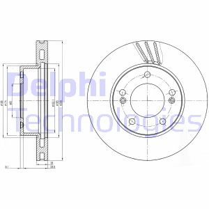 Bremsscheibe Vorderachse Delphi BG4207 Bremsscheibe Vorderachse Delphi BG4207 von Delphi