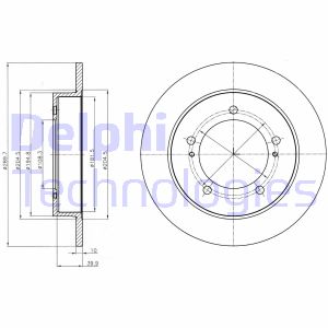 Bremsscheibe Vorderachse Delphi BG4289 Bremsscheibe Vorderachse Delphi BG4289 von Delphi