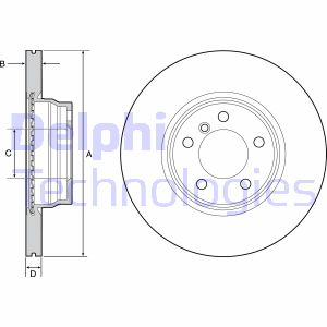 Bremsscheibe Vorderachse Delphi BG4458C Bremsscheibe Vorderachse Delphi BG4458C von Delphi