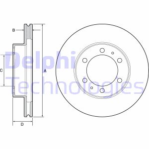 Bremsscheibe Vorderachse Delphi BG4557 Bremsscheibe Vorderachse Delphi BG4557 von Delphi