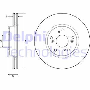 Bremsscheibe Vorderachse Delphi BG4774C Bremsscheibe Vorderachse Delphi BG4774C von Delphi