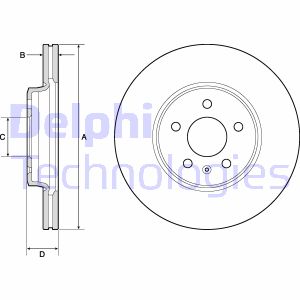 Bremsscheibe Vorderachse Delphi BG4799C Bremsscheibe Vorderachse Delphi BG4799C von Delphi