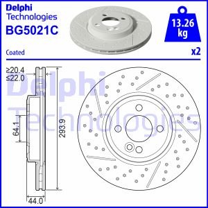 Bremsscheibe Vorderachse Delphi BG5021C von Delphi