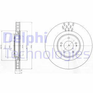 Bremsscheibe Vorderachse Delphi BG9072C Bremsscheibe Vorderachse Delphi BG9072C von Delphi