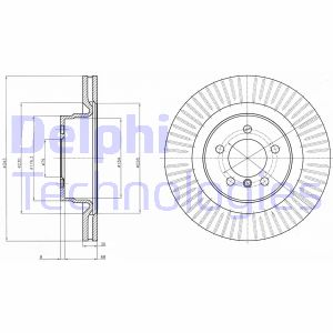 Bremsscheibe Vorderachse Delphi BG9081C Bremsscheibe Vorderachse Delphi BG9081C von Delphi