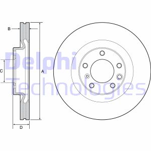 Bremsscheibe Vorderachse Delphi BG9119C Bremsscheibe Vorderachse Delphi BG9119C von Delphi