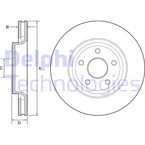 Bremsscheibe Vorderachse Delphi BG9121C Bremsscheibe Vorderachse Delphi BG9121C von Delphi