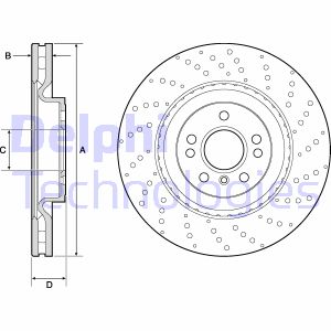 Bremsscheibe Vorderachse Delphi BG9149C Bremsscheibe Vorderachse Delphi BG9149C von Delphi