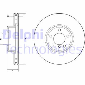 Bremsscheibe Vorderachse Delphi BG9157C Bremsscheibe Vorderachse Delphi BG9157C von Delphi