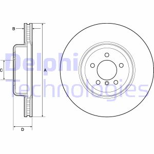 Bremsscheibe Vorderachse Delphi BG9158C Bremsscheibe Vorderachse Delphi BG9158C von Delphi