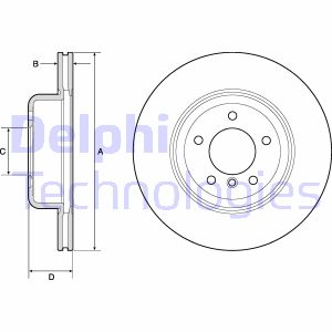 Bremsscheibe Vorderachse Delphi BG9162C Bremsscheibe Vorderachse Delphi BG9162C von Delphi