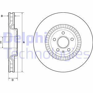 Bremsscheibe Vorderachse Delphi BG9171C Bremsscheibe Vorderachse Delphi BG9171C von Delphi