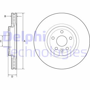 Bremsscheibe Vorderachse Delphi BG9177C Bremsscheibe Vorderachse Delphi BG9177C von Delphi