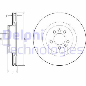 Bremsscheibe Vorderachse Delphi BG9204C Bremsscheibe Vorderachse Delphi BG9204C von Delphi