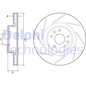Bremsscheibe Vorderachse Delphi BG9224C Bremsscheibe Vorderachse Delphi BG9224C von Delphi