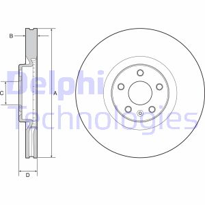 Bremsscheibe Vorderachse Delphi BG9231C Bremsscheibe Vorderachse Delphi BG9231C von Delphi